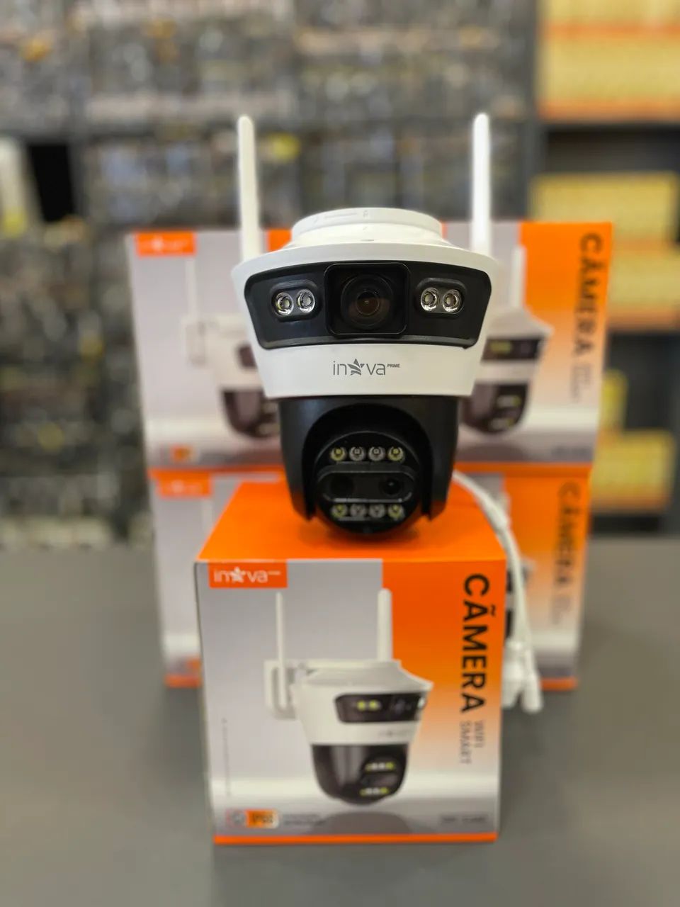 CÂMERA WIFI SMART COM DUAS LENTES - 900W PIXELS - 001-CAM - INOVA - Foto 3