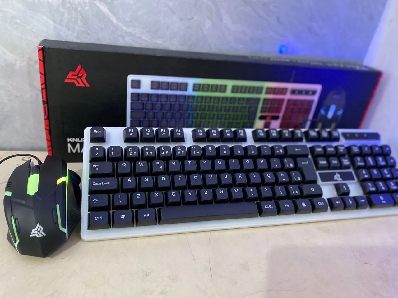Teclado e mouse Gamer knup - Entrega a domicílio 