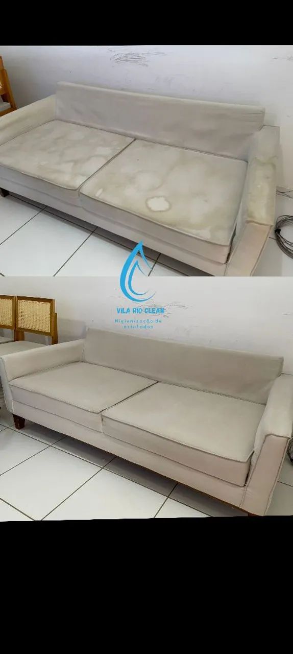 Limpeza e higienização de sofá