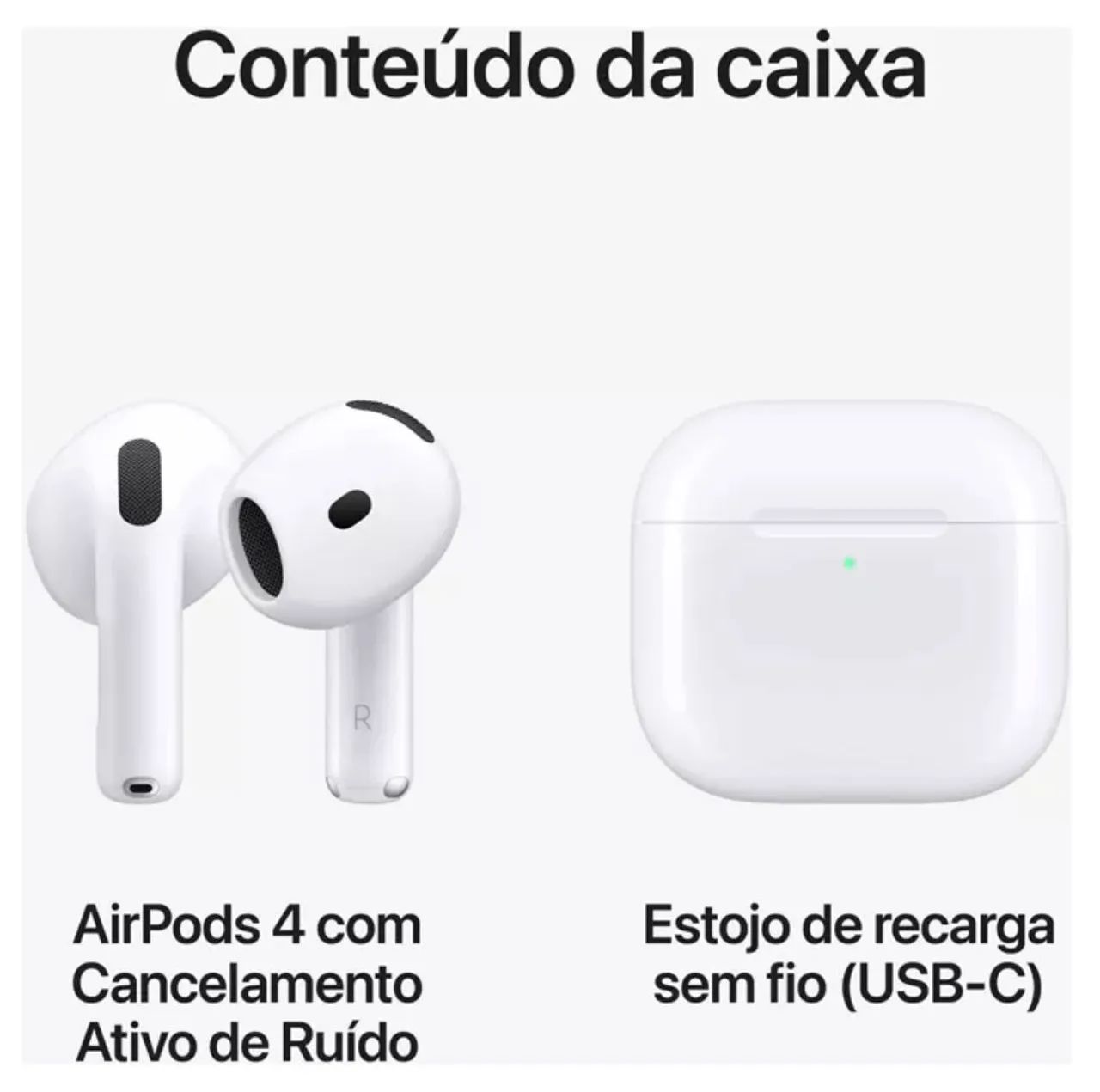Apple AirPods 4 Primeiro Linha 2025 - Fones de Ouvido Apple AirPods 4 Primeiro Linha 2025 - Fones de Ouvido