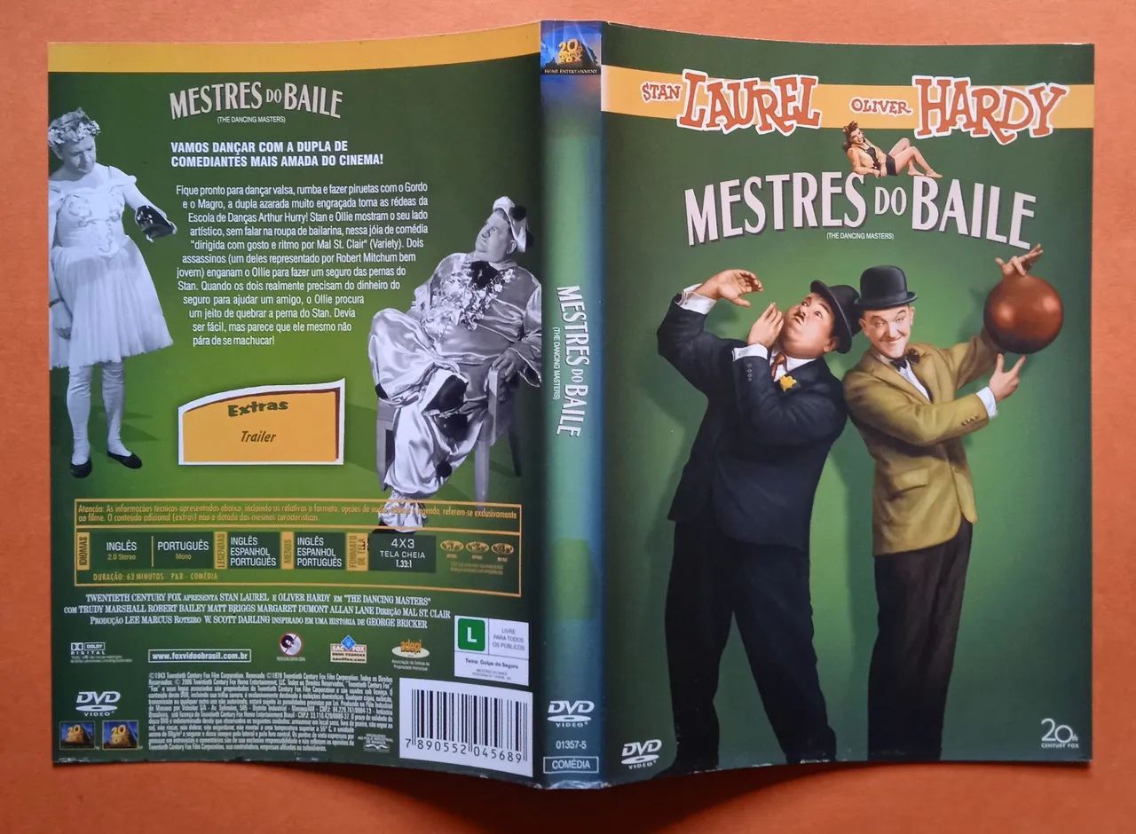 Dvd Mestres do Baile - Stan Laurel - Oliver Hardy  - Foto 3