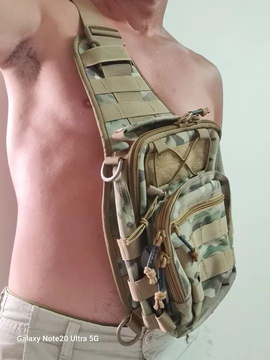 Duas bolsas táticas camufladas  - Foto 5