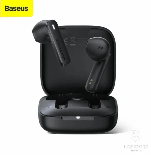Fone Bluetooth 5.3 Baseus E16 Versão 2026 IPX4 A Prova D`Água Big Bass Preto - Foto 6