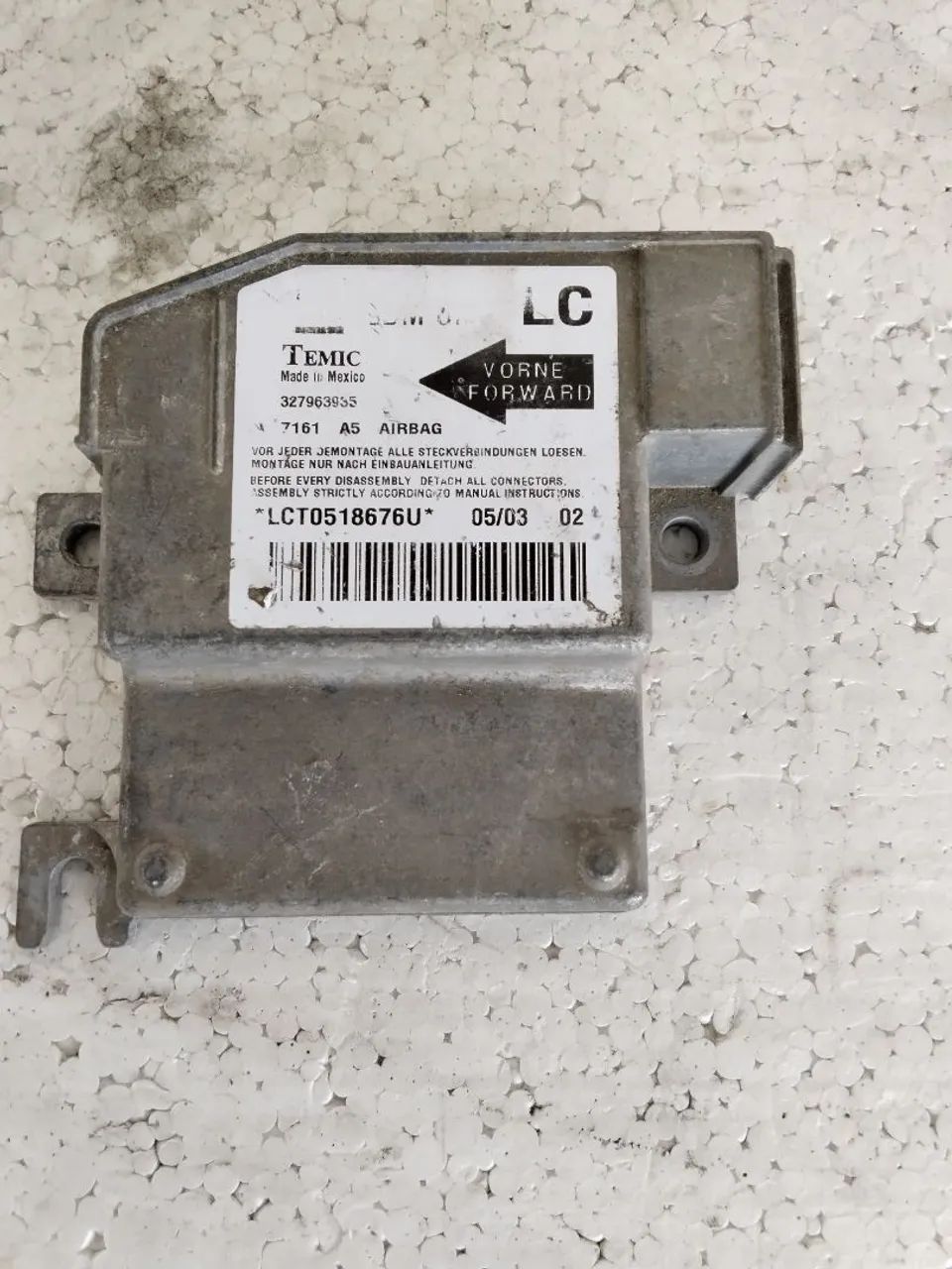 Modulo airbag gm Corsa.        24439954 
