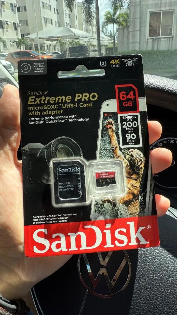 Cartão de memoria SanDisk Extreme Pro 64GB microSDXC
