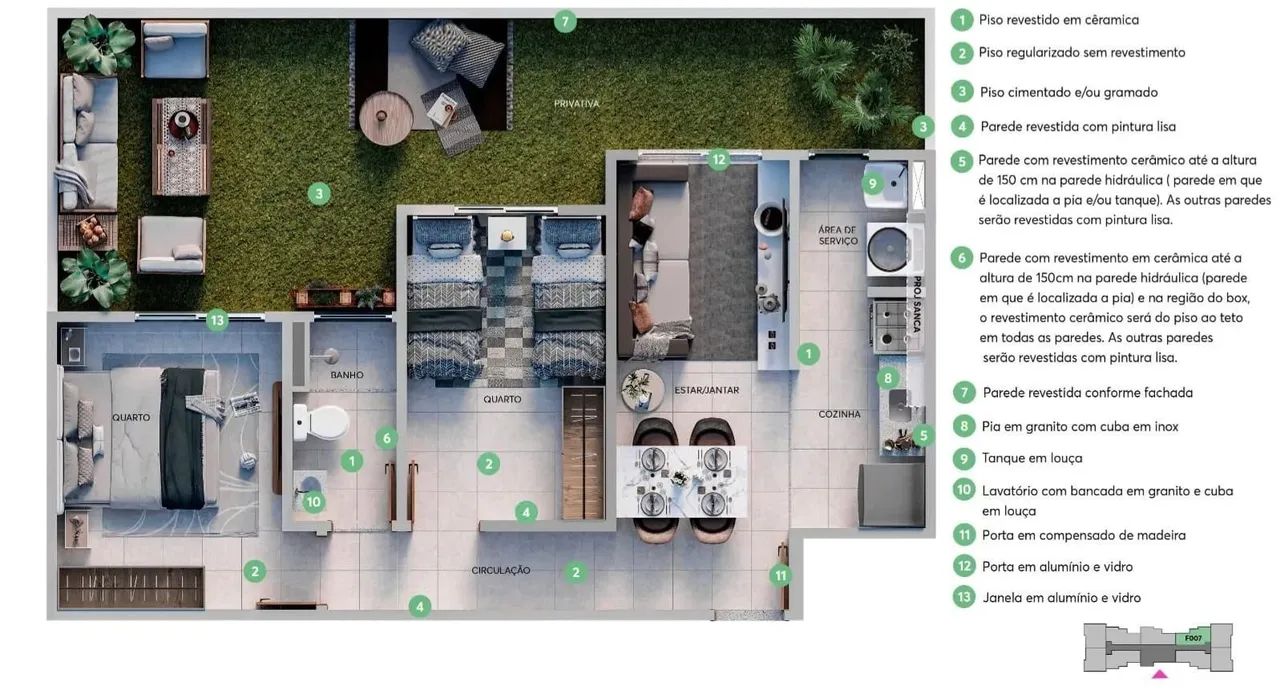 Apartamento minha minha casa minha vida 2 dorm c/ varanda no Medeiros - Jundiaí - SP - Foto 4