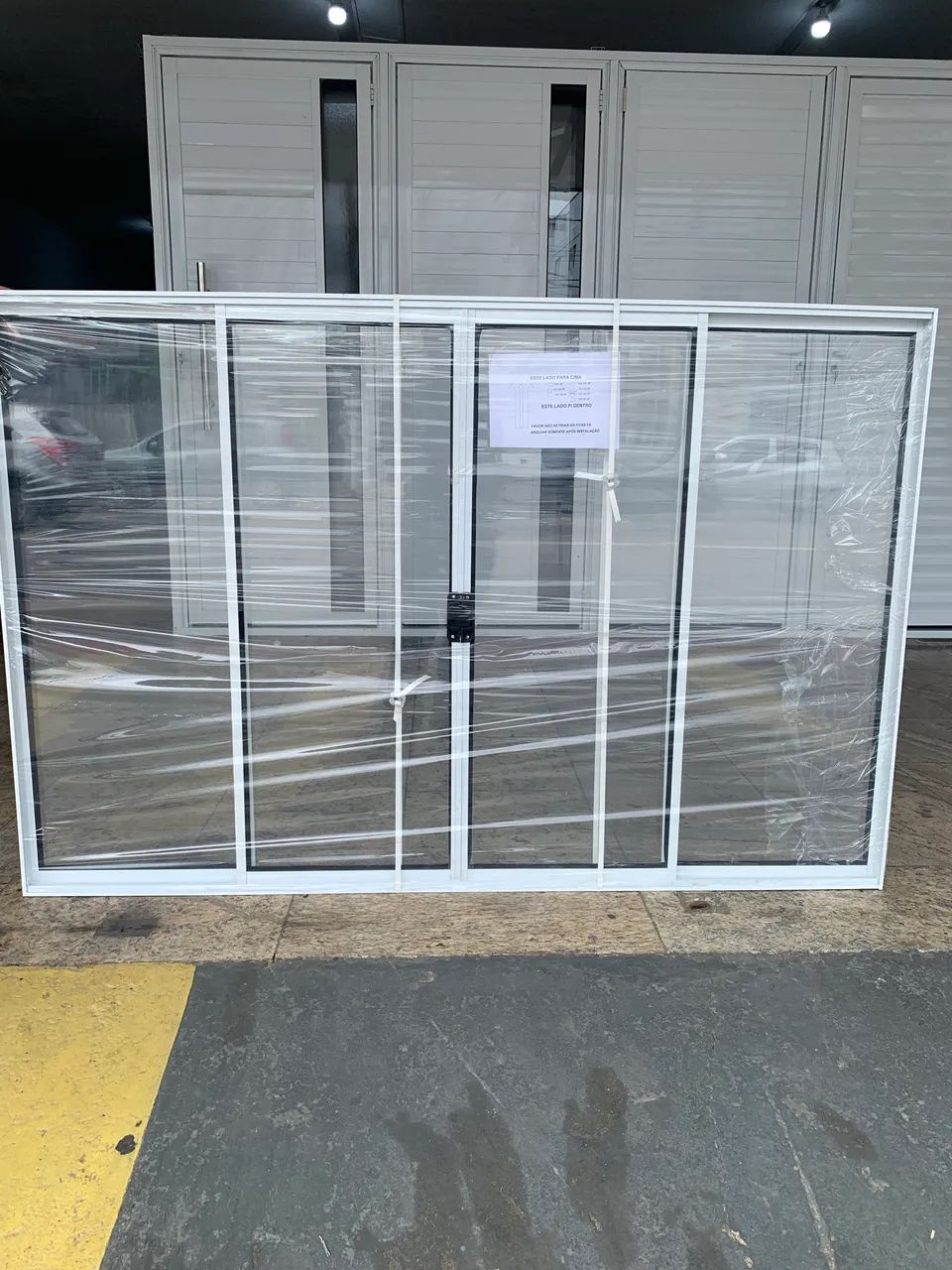 Janela de aluminio branca 1.00x1.50 4 folhas -direto de fábrica - Foto 5