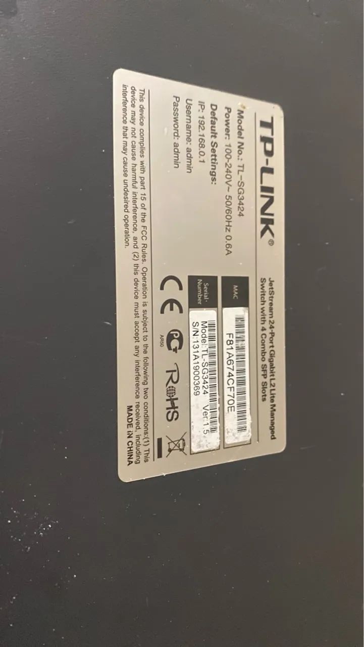 Switch Gerenciável 24 portas Novíssimo  - Foto 4