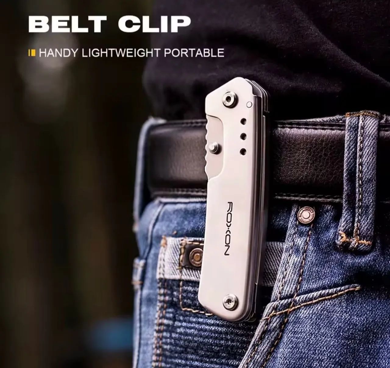 Canivete Multiuso Roxon EDC lâmina com tesoura - Foto 3