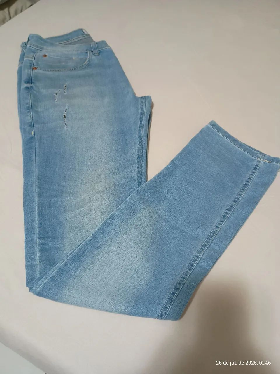 Calça Jeans Destroyed - Foto 5