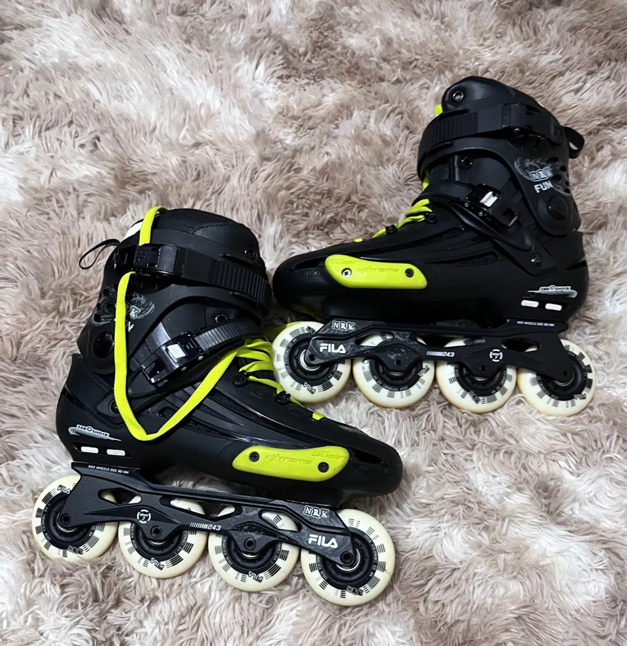 Patins Fila NRK Fun + Kit de Segurança Completo - Tamanho 41/42 - Excelente Estado