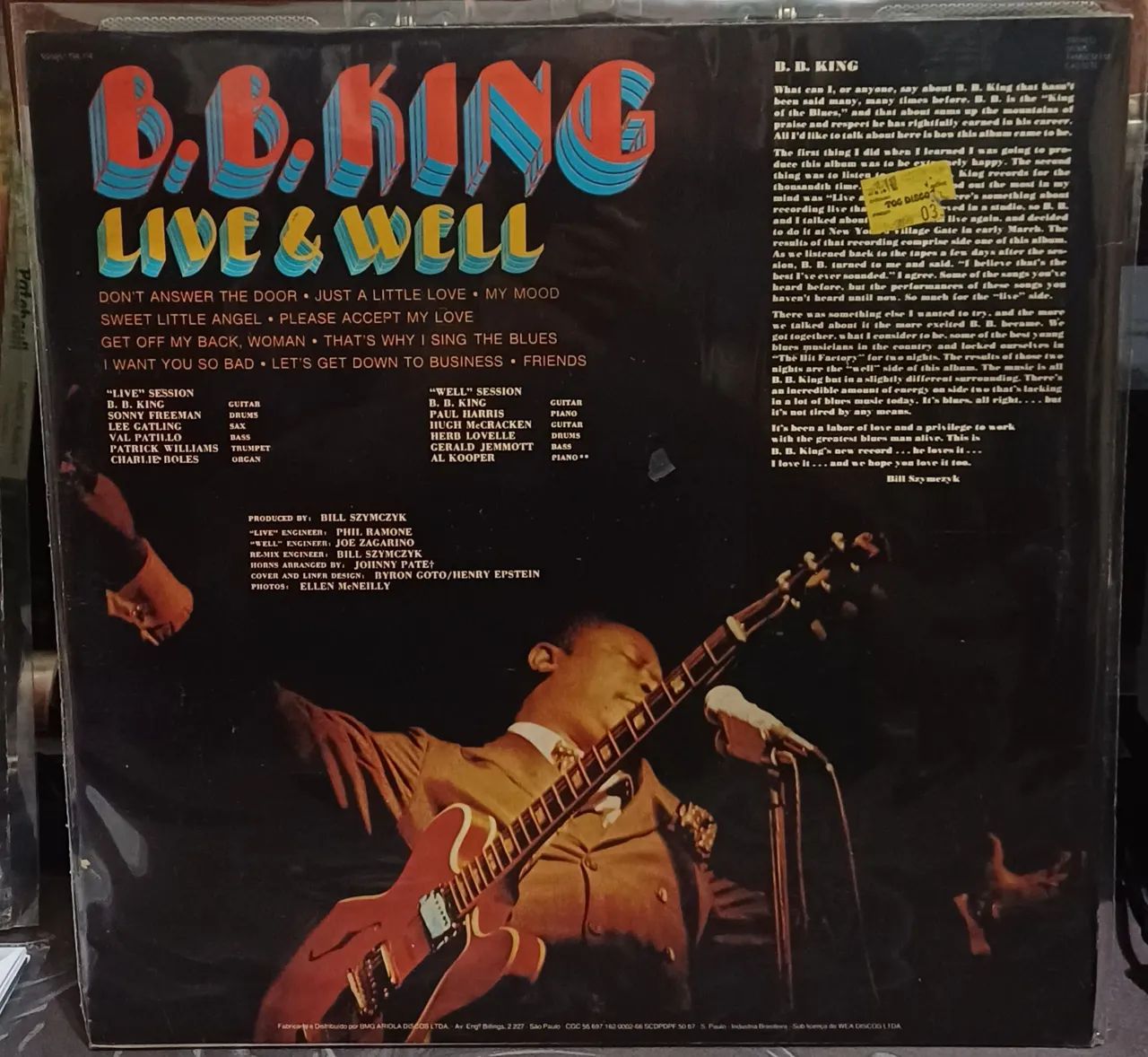 LP B.B. King - Live & Well - Foto 2