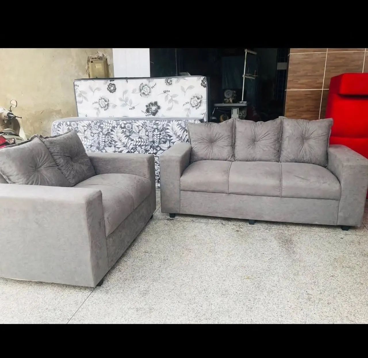 Conjunto de sofá com almofadas  - Foto 2