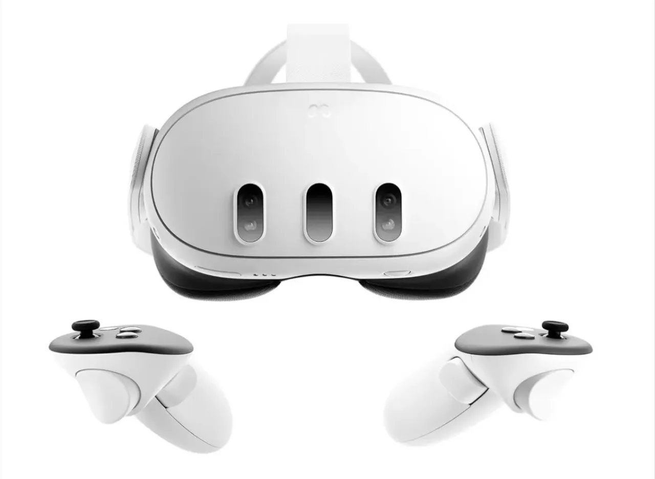 Meta Quest 3+suporte cabeça+cabo link+case