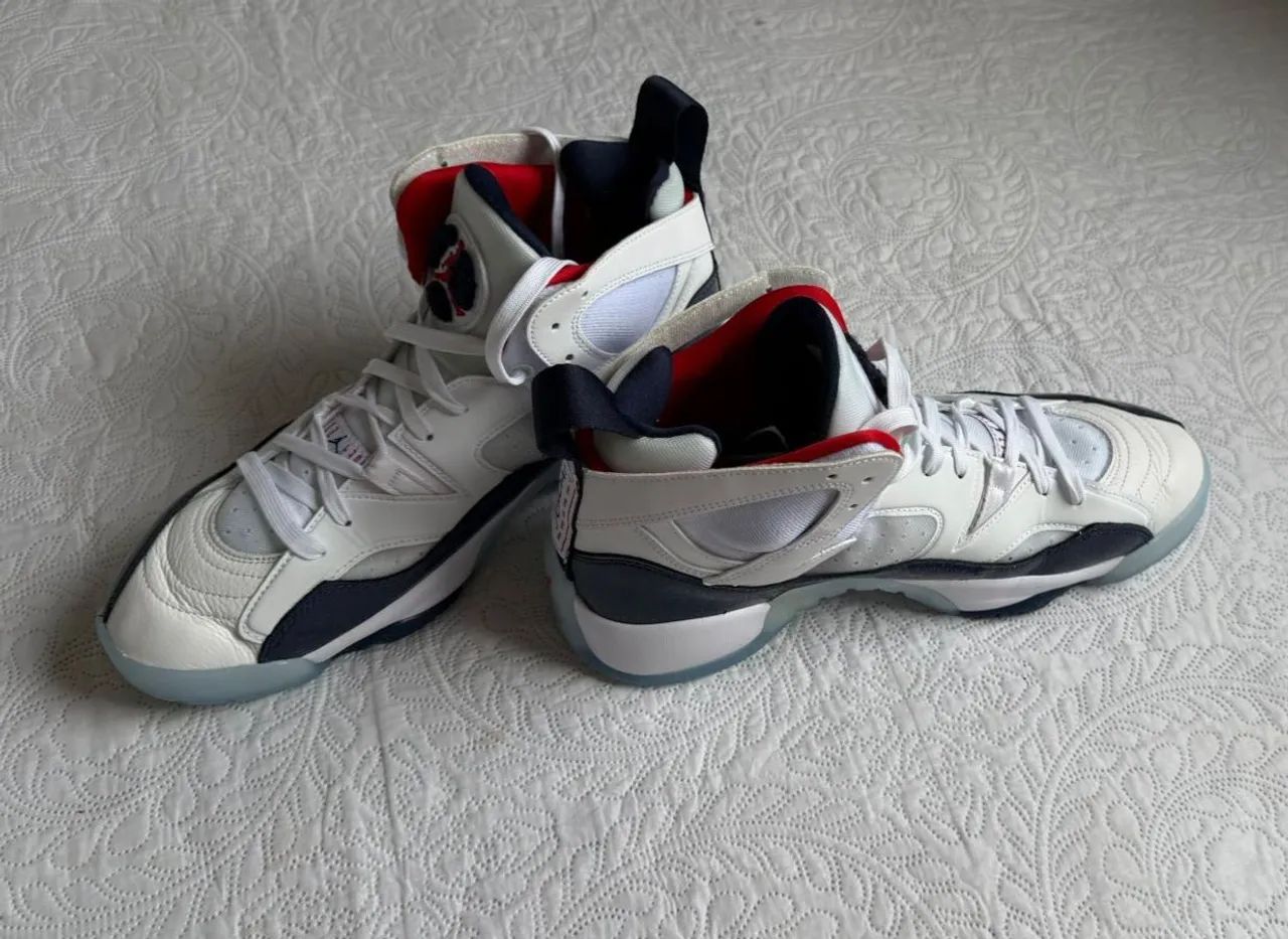 Tênis Nike Jordan Jumpman Two Trey Branco - N°43 - Raro, Quase Novo! - Foto 3