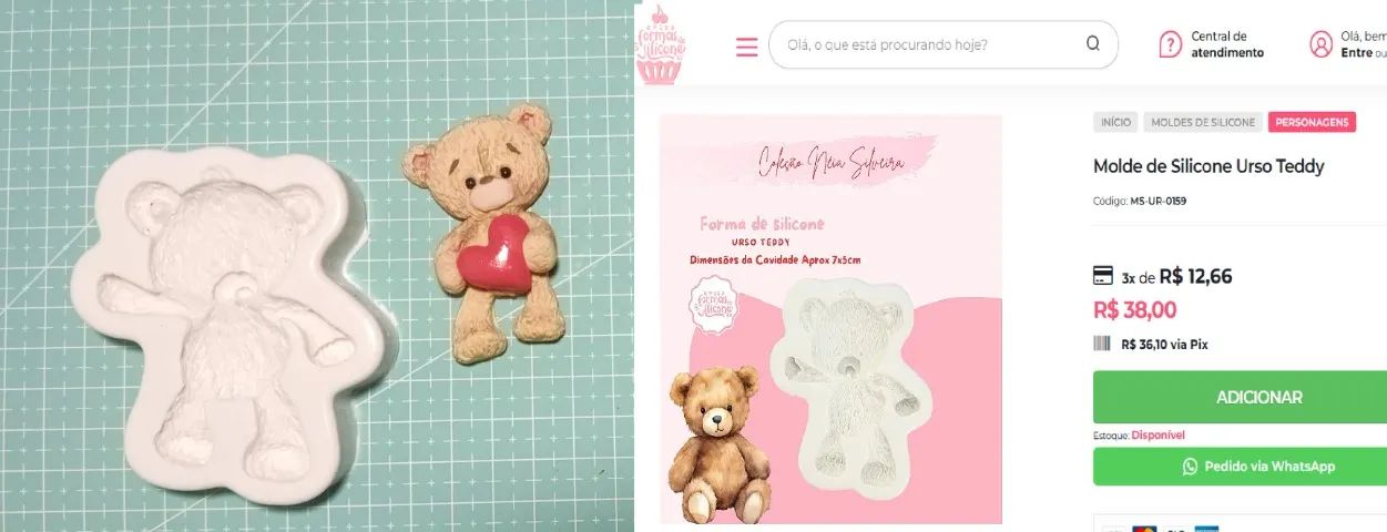 Desapego lote moldes silicone (doce formas de silicone) - Foto 4