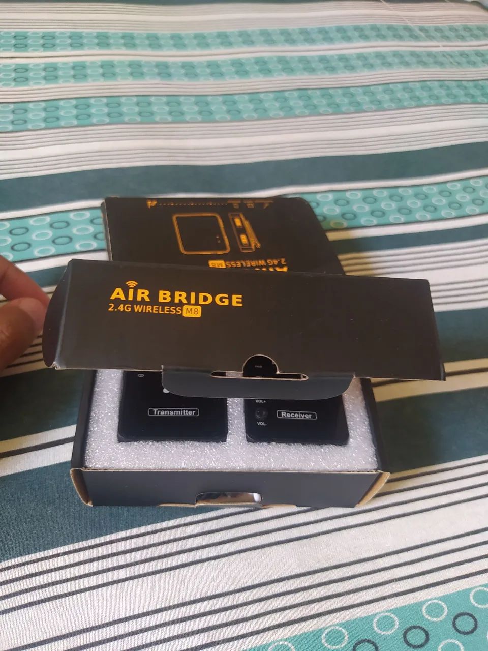TRANSMISSOR E RECEPTOR MVAVE LACRADO - MELHOR VALOR  - Foto 3