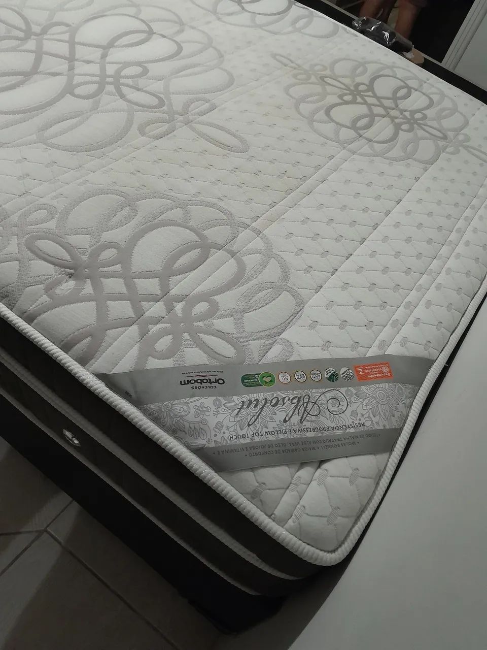 Colchão Ortobom Absolut + cama 1,100 - Foto 4