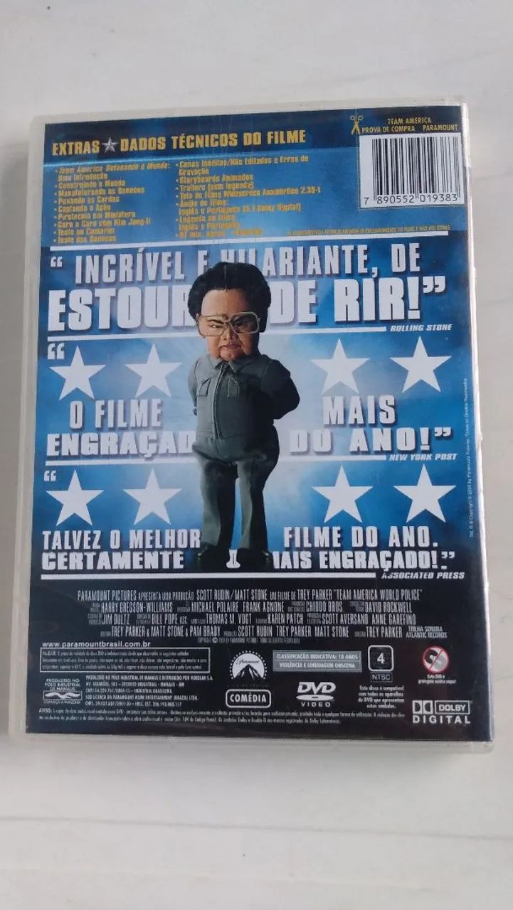 DVD original Team América ótimo estado.  - Foto 6