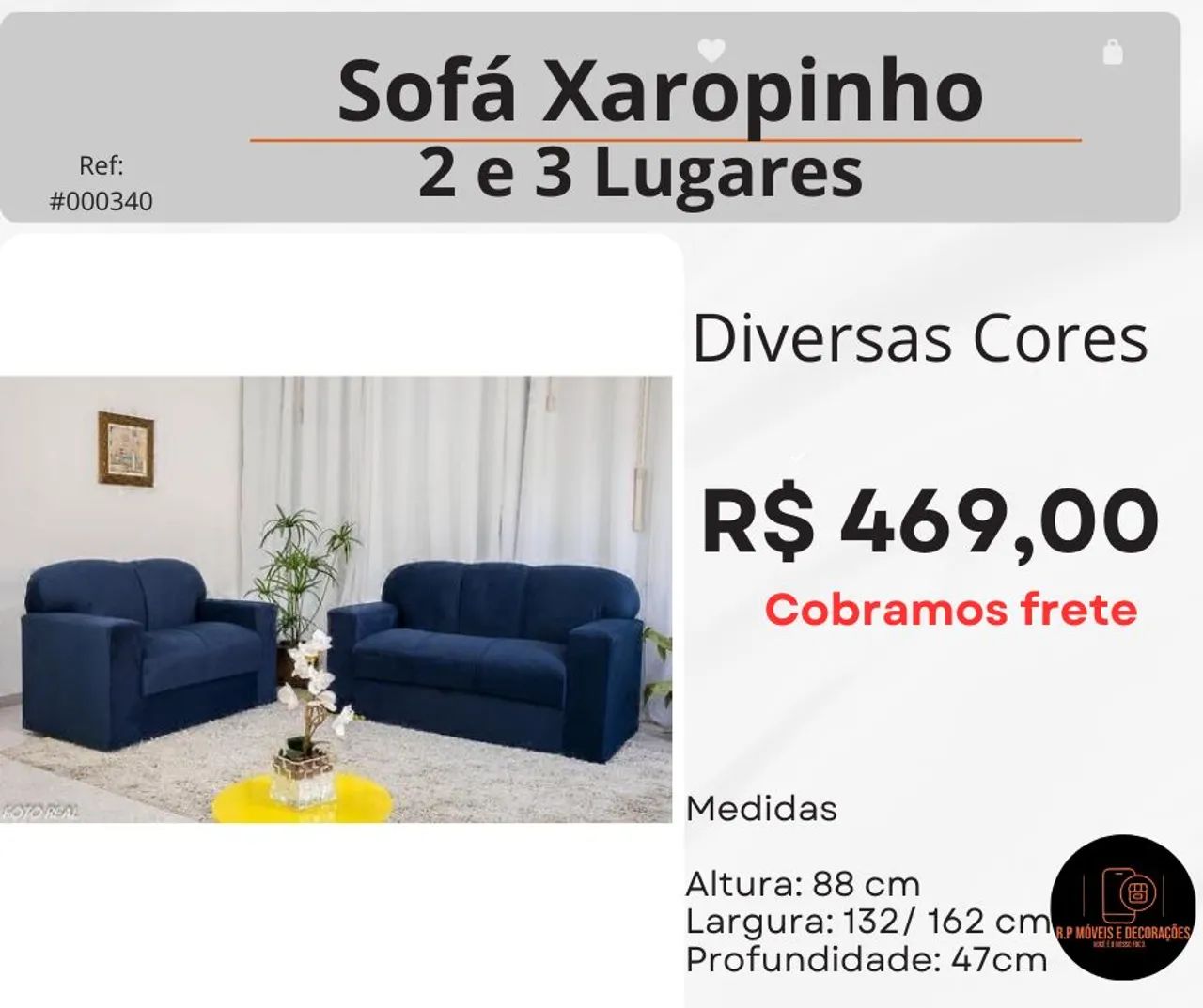 Sofá 2 e 3 Lugares