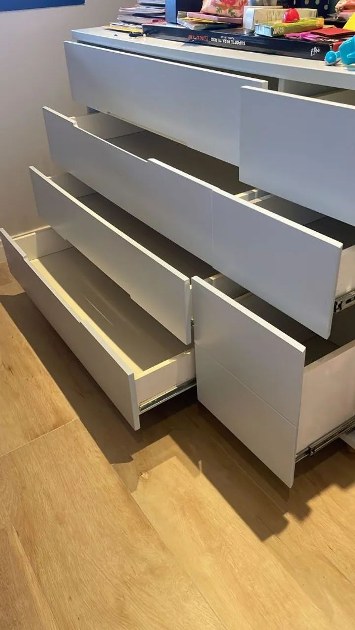 Cômoda de 8 Gavetas Moderna - Foto 2