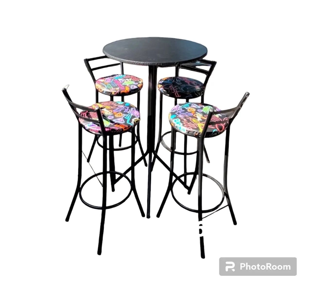 High Table Set with 4 Bar Stools64962149122435125