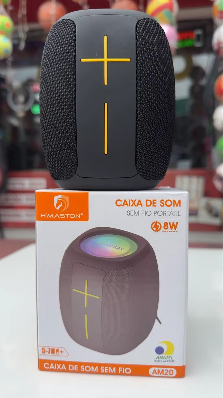 Caixa de Som Portátil Rgb