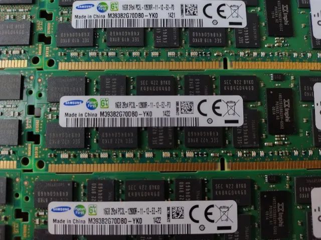   Memoria Samsung Servidor 16gb Ddr3l 1600 Ecc Rdimm M393b2g70db0-yk0 Aceito Trocas    - Foto 3
