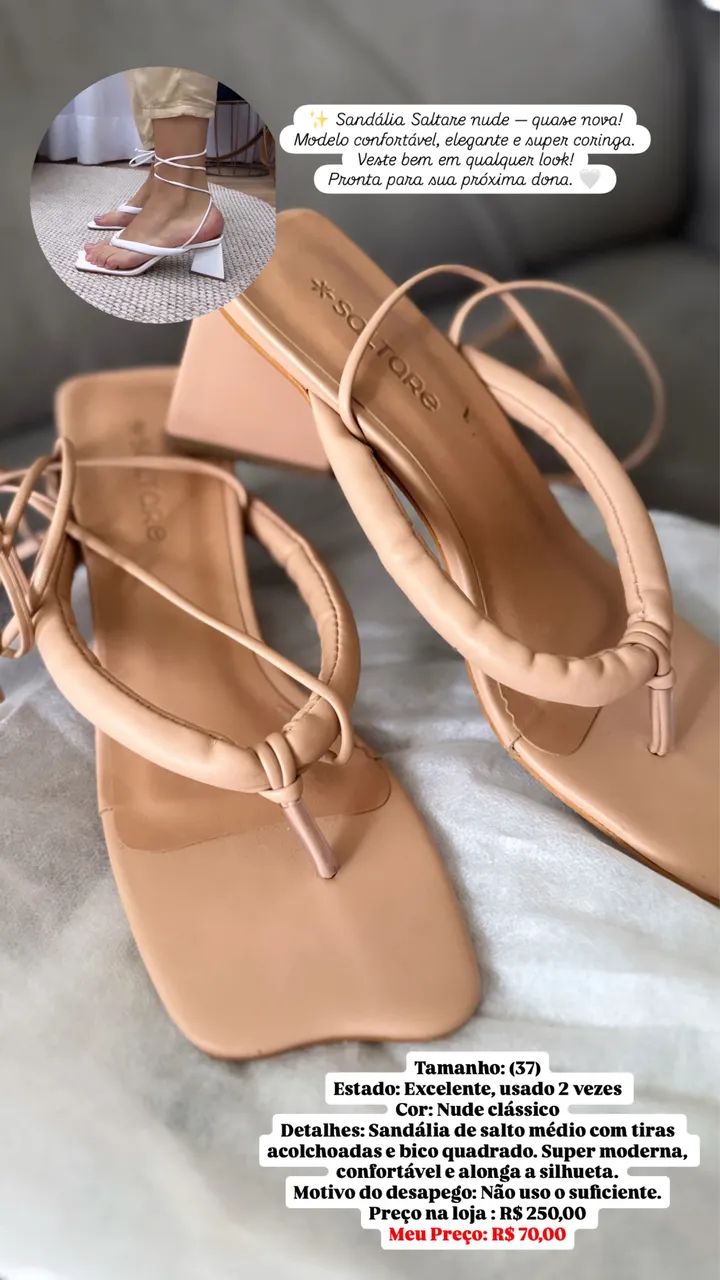 Sandália salto Saltare - Foto 2
