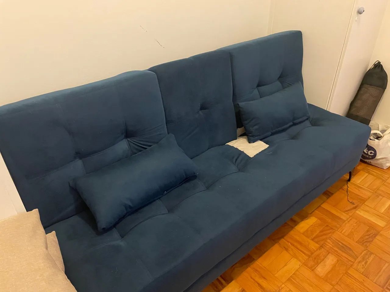 Sofá Cama Colorado Azul - 3 lugares - Foto 2