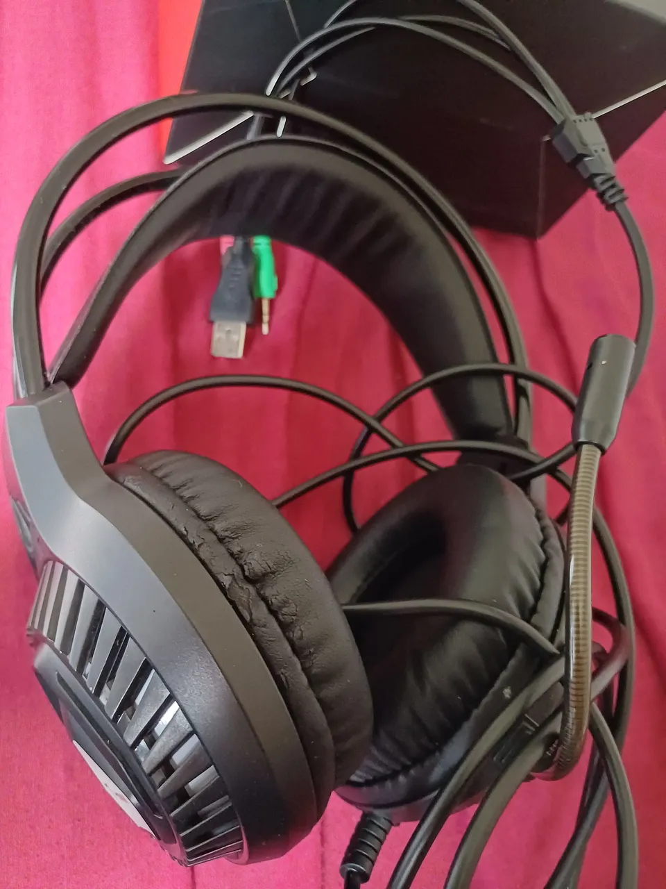 Headset Gamer com Microfone - Ótimo Estado - Acompanha adaptador