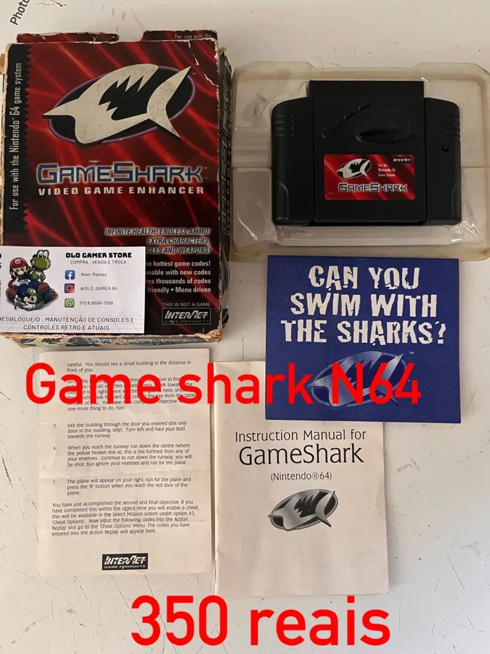 Game Shark N64 - Jogo Original - Frete Grátis