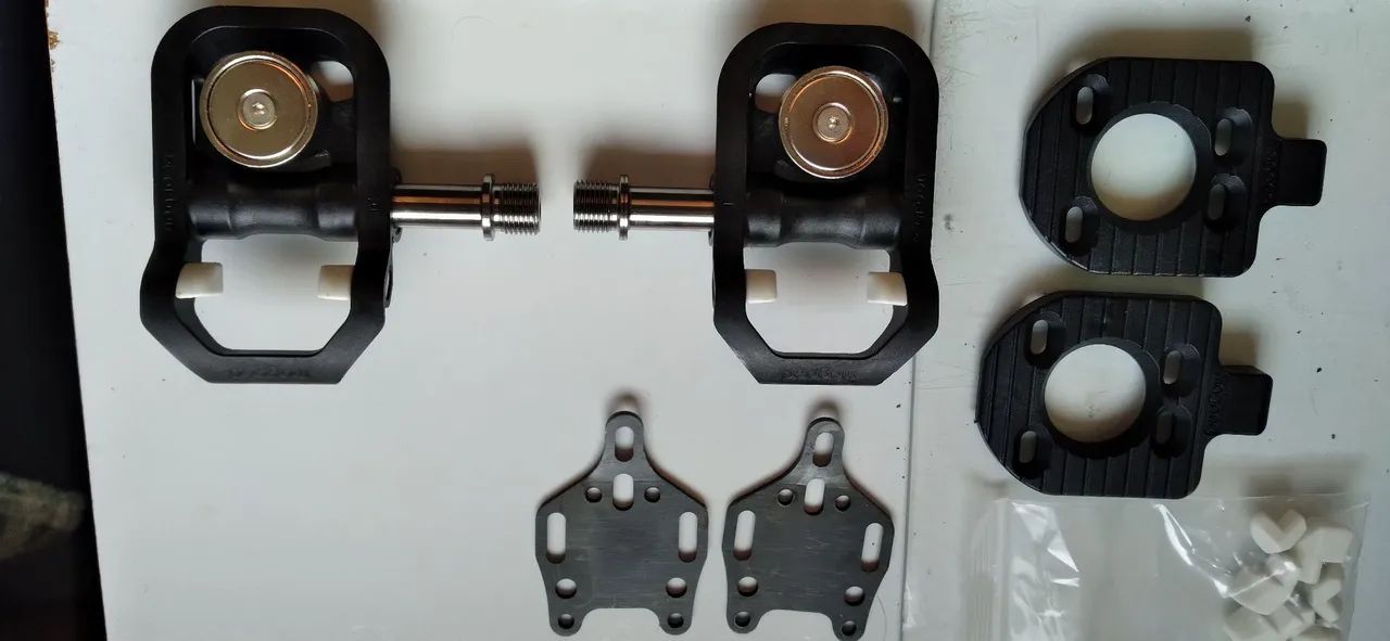 Pedal clip magnético / Magped / Speed / eixo titânio - Foto 2