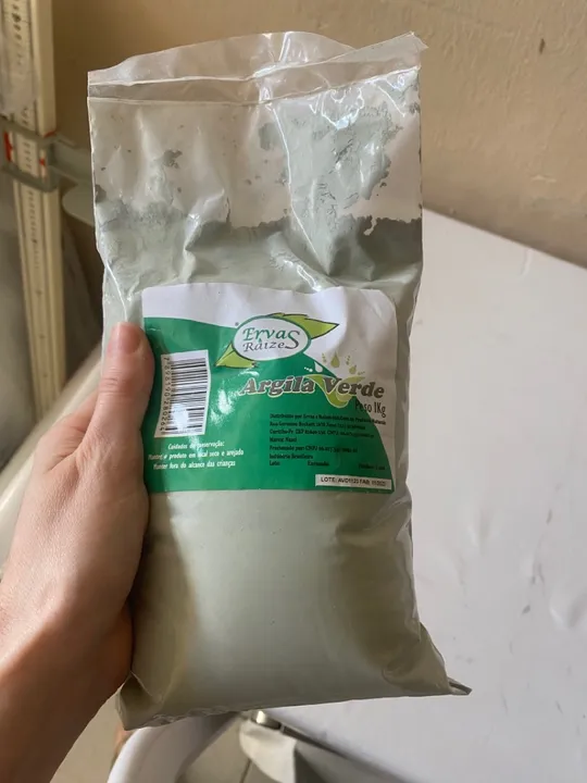 Argila Verde Ervas & Raízes 1kg