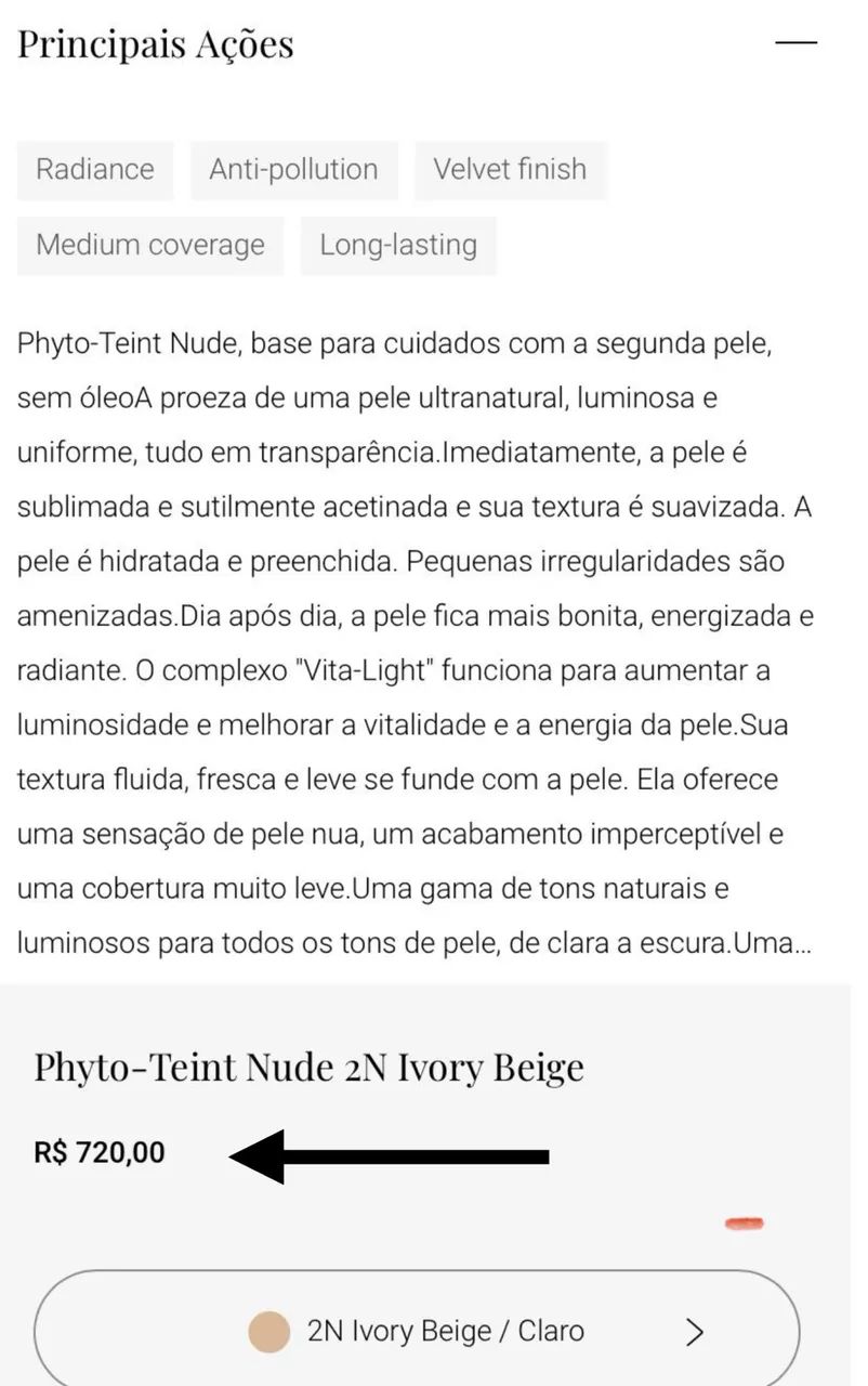 Base Sisley Phyto-Teint Nude 2N Ivory Beige lacrado - Foto 3