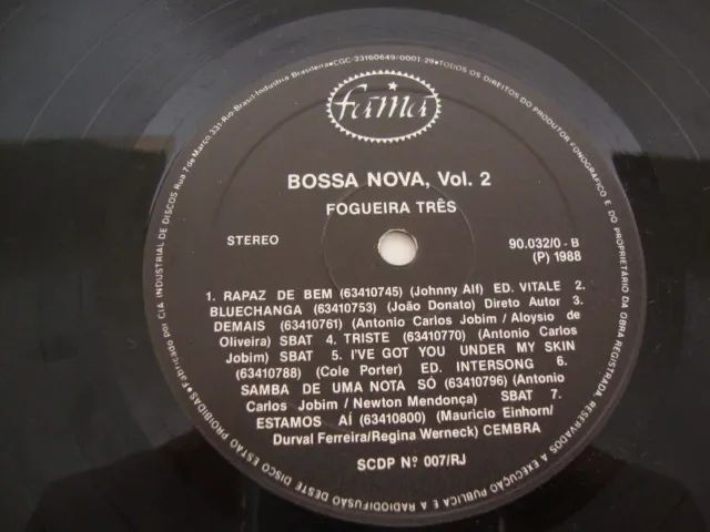 LP Vinil Bossa Nova Fogueira Três vol 2 . - Foto 3