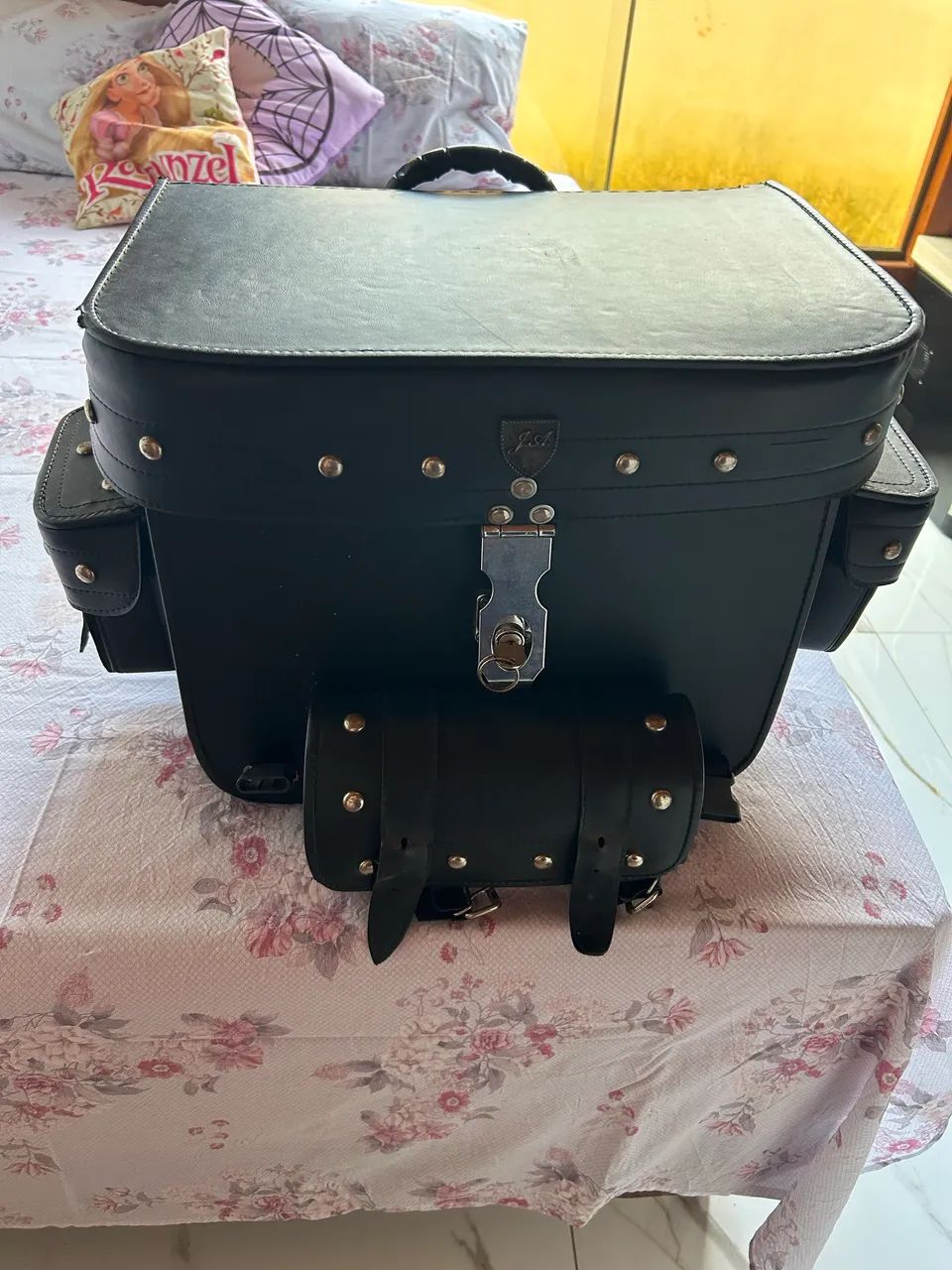 Alforge para moto em couro  - Foto 5