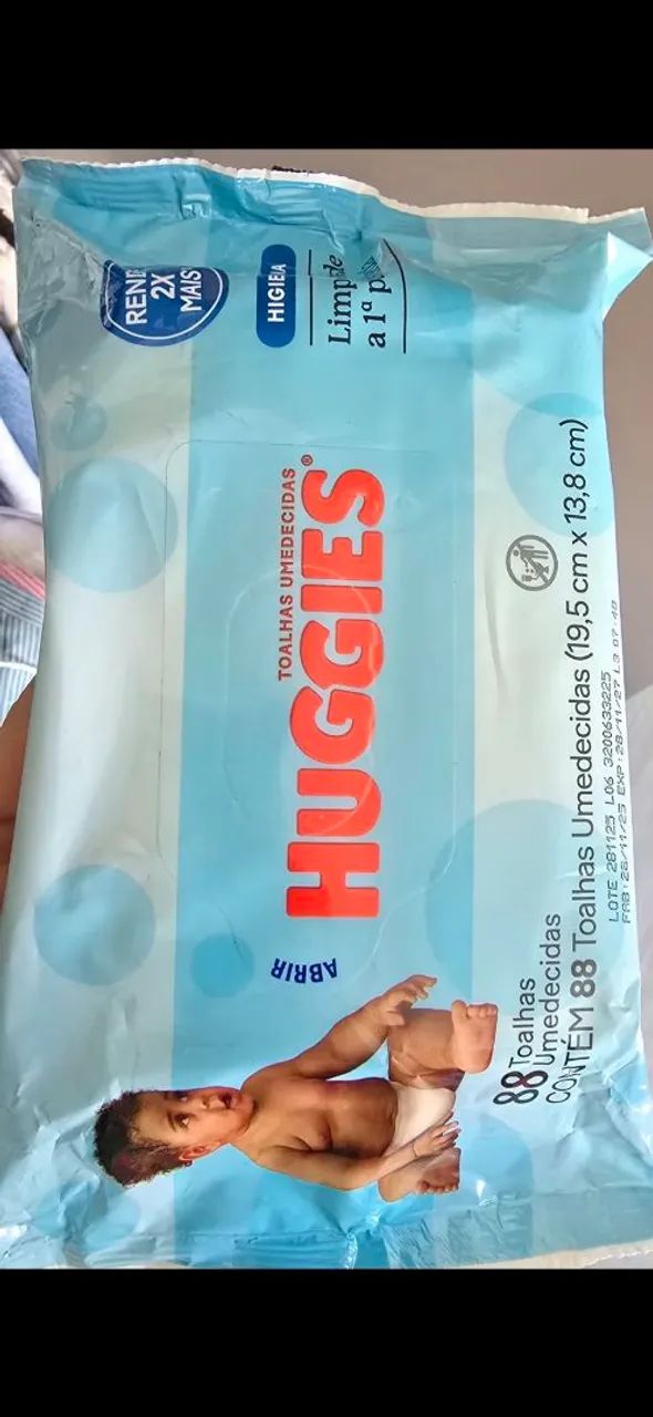 Lenço Umidecido Huggies - 88 unidades 