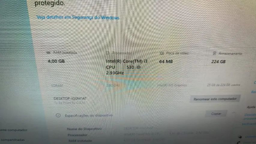 CPU Intel Core i3, 4gb RAM, SSD 240gb pronto para uso - Foto 4