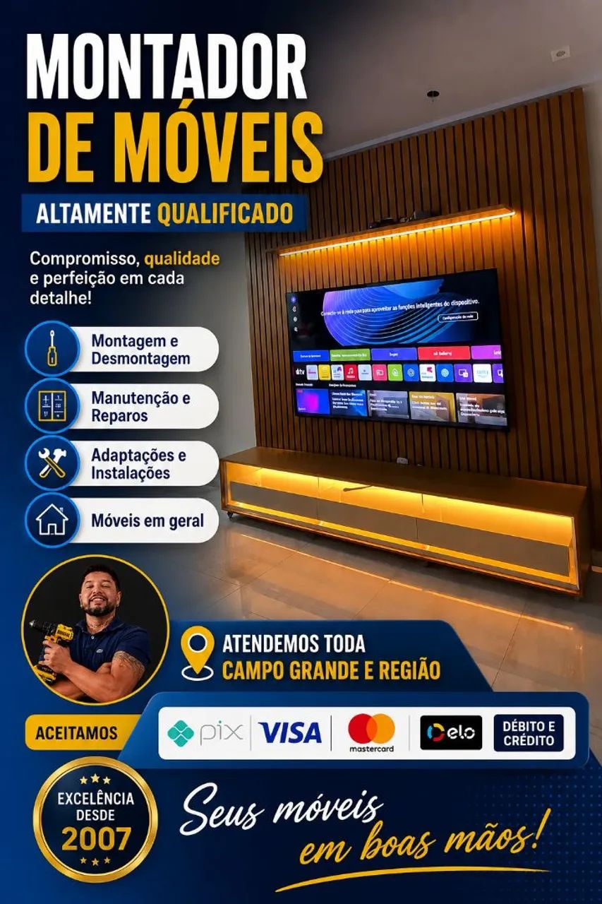 Montador de móveis R$50$