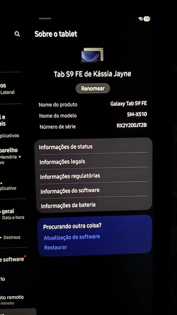 Tablet Sansung S9 FE 
