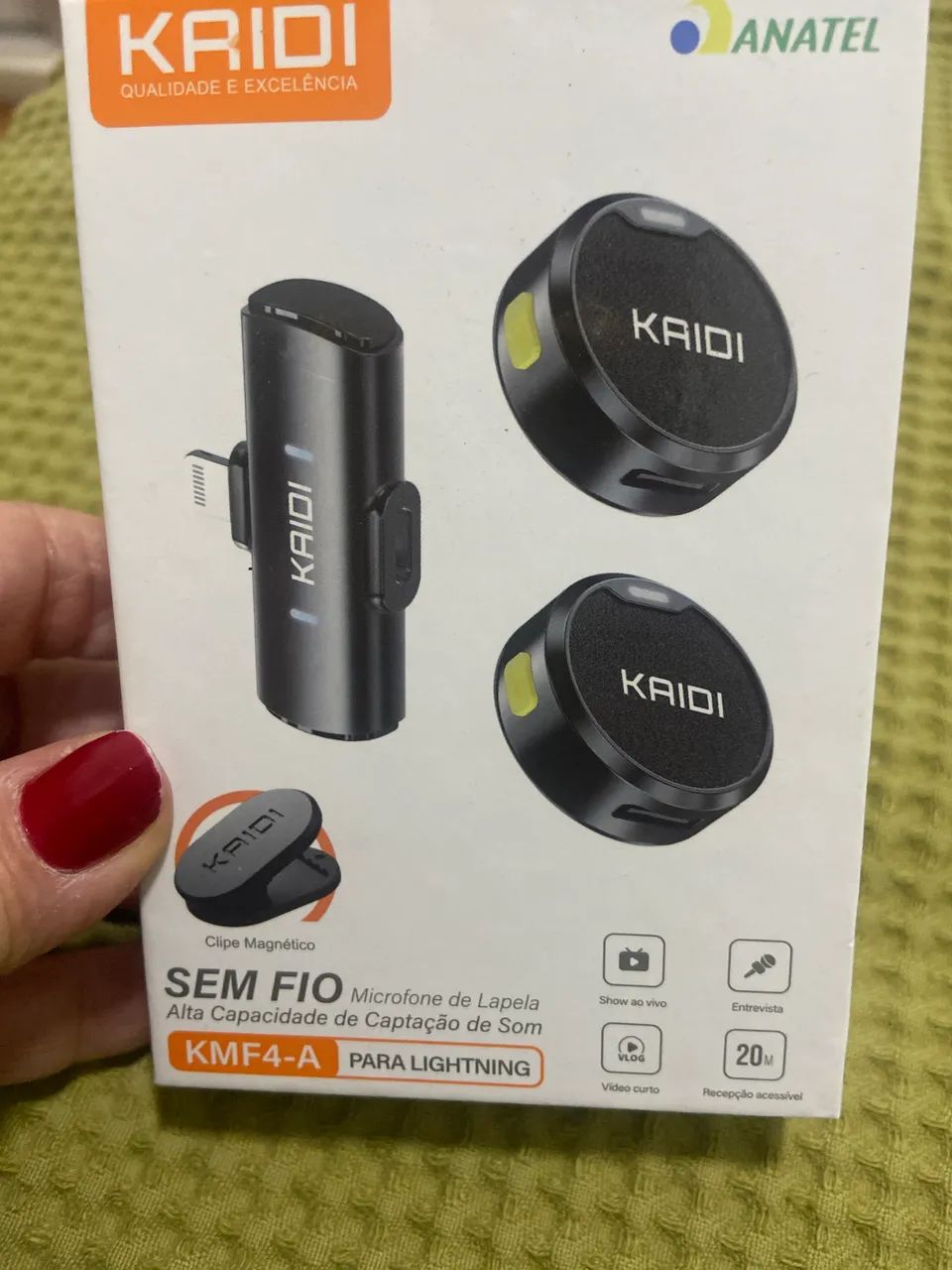 Microfone sem fio Kaidi KMF4 -A