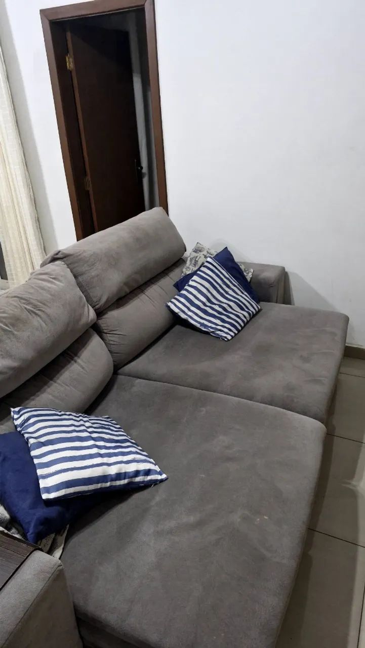 Sofá retrátil - Cinza - 2,50 - Foto 2