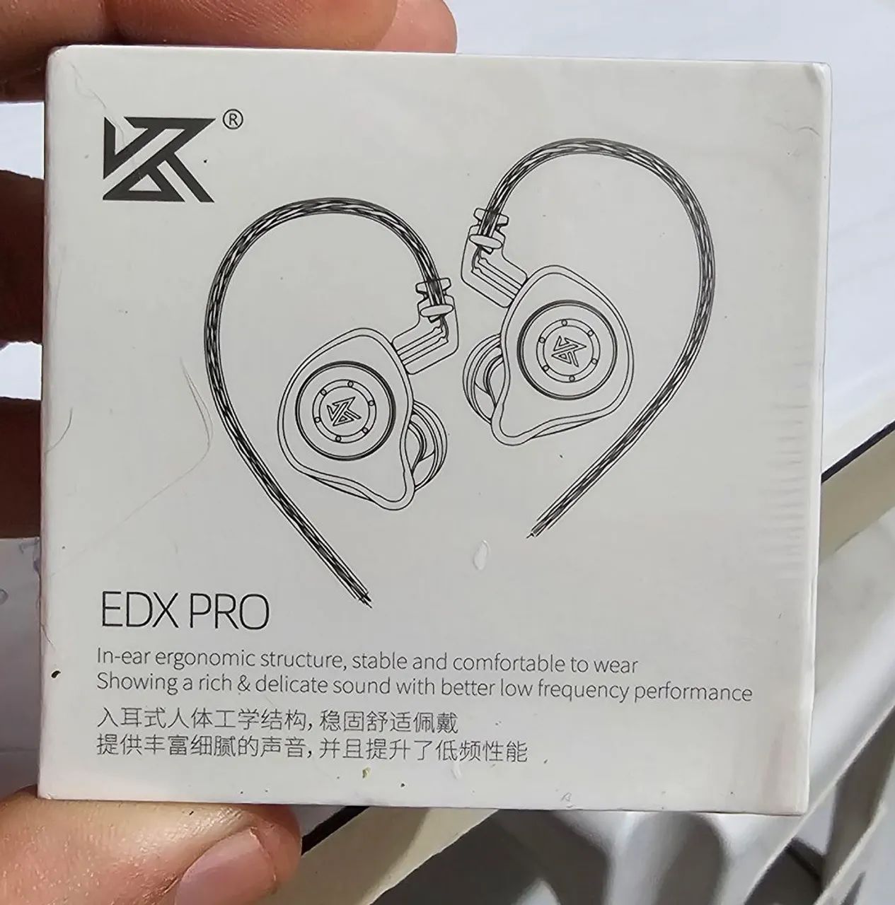 Fone KZ EDX Pro (Transparente ou Preto) sem Microfone 