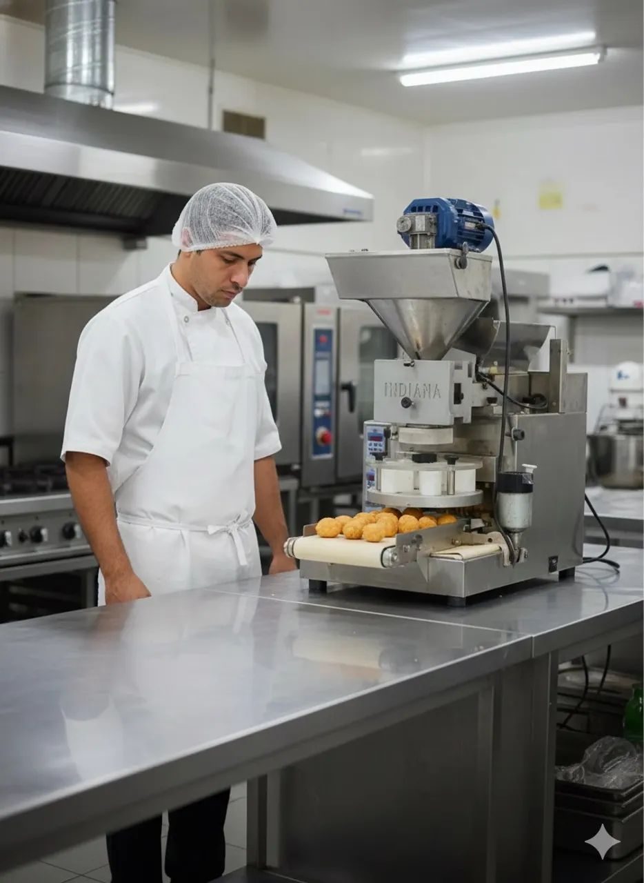 Máquina indiana para fazer salgados coquetel 