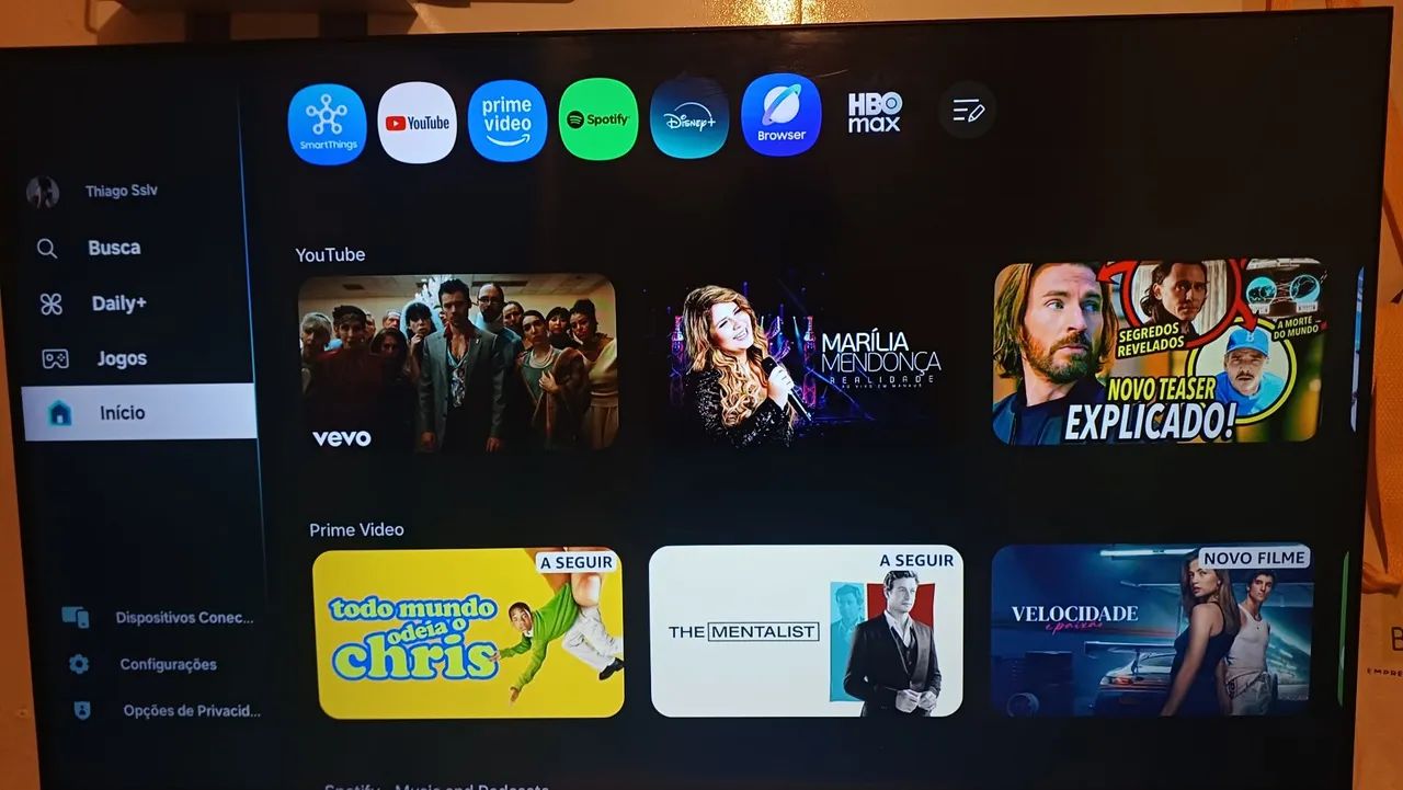 Smart TV Samsung 4K UHD Oled modo para jogos 43 Polegadas 3HDMI 1USB Bivolt -<br><br>Preto - Foto 4