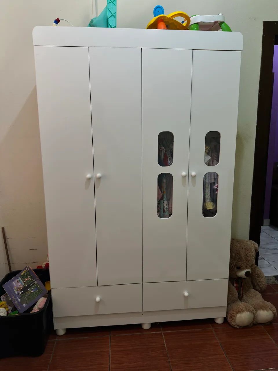 Guarda-roupa infantil 100% MDF