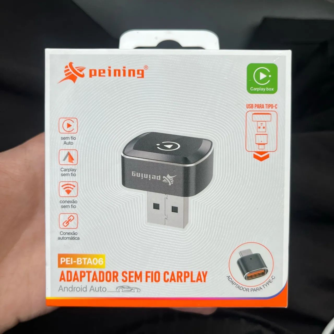 Adaptador CarPlay sem fio