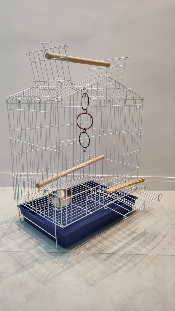 GAIOLA PARA AVES DE MÉDIO PORTE - EXCELENTE ESTADO - Foto 2