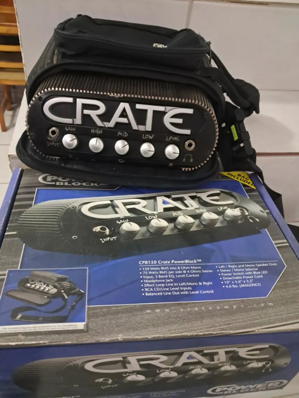 Crate power block 150 (para arrumar ou tirar peças)